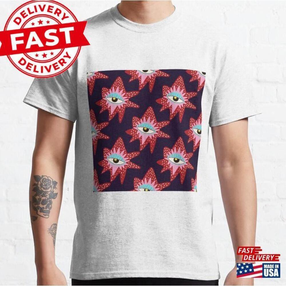 Funky Eyes Pattern Classic T-Shirt Unisex